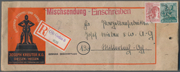 Alliierte Besetzung - Gemeinschaftsausgaben: 1947, 60 Pf Und 16 Pf In Sehr Seltener Verwendung Auf R - Sonstige & Ohne Zuordnung