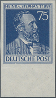 Alliierte Besetzung - Gemeinschaftsausgaben: 1947, 75 Pfg Von Stephan, UNGEZÄHNTES, Unsigniertes Lux - Autres & Non Classés