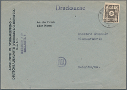 Sowjetische Zone - Ost-Sachsen: 1945, Freimarke Ziffernserie 3 Pfg. Schwarzbraun Auf Dünnem Papier M - Sonstige & Ohne Zuordnung