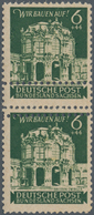 Sowjetische Zone - Ost-Sachsen: 1946, Wiederaufbau Dresdner Zwinger 6+44 Pf. Dunkelgraugrün Im Senkr - Sonstige & Ohne Zuordnung