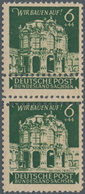 Sowjetische Zone - Ost-Sachsen: 1946, Wiederaufbau Dresdner Zwinger 6+44 Pf. Dunkelgraugrün Im Senkr - Autres & Non Classés