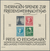 Sowjetische Zone - Thüringen: 1945, Blockausgabe Weihnachten, Tadellos Postfrischer Sonderblock Ohne - Autres & Non Classés