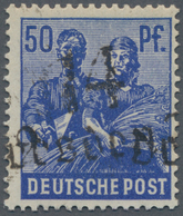 Sowjetische Zone - Bezirkshandstempel - II - Bez. 14 (Dresden): DRESDEN 32: 50 Pf Arbeiter Mit Schwa - Other & Unclassified