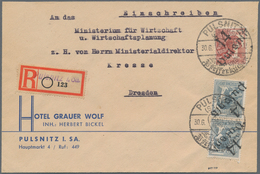 Sowjetische Zone - Bezirkshandstempel - II - Bez. 14 (Dresden): PULSNITZ: Helle 60 Pf Arbeiter Und P - Sonstige & Ohne Zuordnung