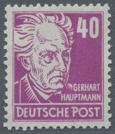 Sowjetische Zone - Allgemeine Ausgaben: 1948, Persönlichkeiten 40 Pfg. In Der Guten Farbe DUNKEL- Bi - Sonstige & Ohne Zuordnung