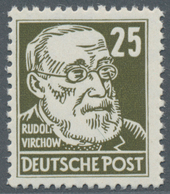 DDR: 1953, Persönlichkeiten 25 Pf Postfrisch, Tadellos Postfrisch, Unsigniert, Kurzbefund Paul BPP, - Brieven En Documenten