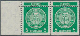 DDR - Dienstmarken A (Verwaltungspost B): 1954, 5 Pf Smaragdgrün Im Waager. Paar Vom Linken Rand Mit - Otros & Sin Clasificación