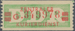 DDR - Dienstmarken B (Verwaltungspost A / Zentraler Kurierdienst): 1959, Wertstreifen Für Den ZKD, 2 - Altri & Non Classificati