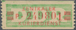 DDR - Dienstmarken B (Verwaltungspost A / Zentraler Kurierdienst): 1959, Wertstreifen Für Den ZKD, 2 - Other & Unclassified