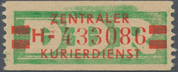 DDR - Dienstmarken B (Verwaltungspost A / Zentraler Kurierdienst): 1959, Wertstreifen Für Den ZKD, 2 - Otros & Sin Clasificación