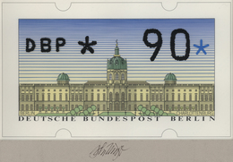 Berlin: 1987, Original-Künstlerentwurf (26,5x16) Von Prof. H.Schillinger Zur Automatenmarken-Ausgabe - Storia Postale