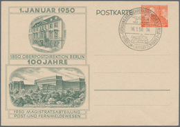 Berlin - Ganzsachen: 1950, Zehn Verschiedene Sonderpostkarten, Alle Mit SST (Mi. 670.-) - Otros & Sin Clasificación