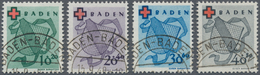 Französische Zone - Baden: 1949, „Deutsches Rotes Kreuz”, Ausgesucht Schön Gestempelter Luxus-Satz, - Sonstige & Ohne Zuordnung