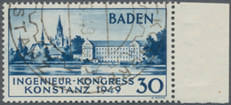 Französische Zone - Baden: 1949, Ingenieur Kongress Konstanz, Gestempeltes Exemplar Der 2. Auflage, - Sonstige & Ohne Zuordnung
