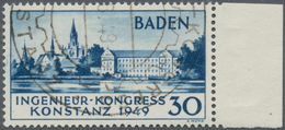 Französische Zone - Baden: 1949, Ingenieur Kongress Konstanz, Gestempeltes Exemplar Der 2. Auflage, - Otros & Sin Clasificación