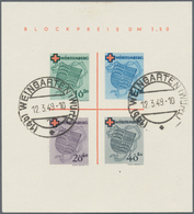 Französische Zone - Württemberg: 1949, Blockausgabe "Deutsches Rotes Kreuz", Außergewöhnlich Schön G - Sonstige & Ohne Zuordnung