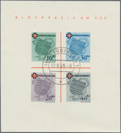 Französische Zone - Württemberg: 1949, Blockausgabe Rotes Kreuz, Gestempeltes Exemplar In Type I Ent - Andere & Zonder Classificatie