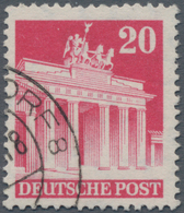 Bizone: 1948, Bautenserie: 20 Pf Brandenburger Tor Mit Sehr Seltenem Wasserzeichen Y, Kammzähnung 14 - Other & Unclassified