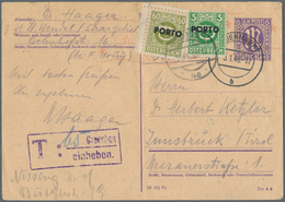 Bizone - Ganzsachen: 1946, 6 Pf Violett 'AM-Post' Ganzsachenkarte Aus NEUENMARKT, 5.1.46, Nach Innsb - Sonstige & Ohne Zuordnung