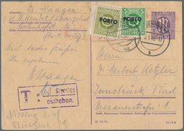 Bizone - Ganzsachen: 1946, 6 Pf Violett 'AM-Post' Ganzsachenkarte Aus NEUENMARKT, 5.1.46, Nach Innsb - Other & Unclassified