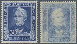 Bundesrepublik Deutschland: 1949, 30 Pfg. Wohlfahrt Als PROBEDRUCK In Verausgabter Zeichnung Auf Pap - Briefe U. Dokumente