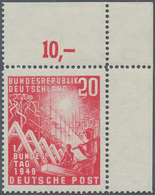 Bundesrepublik Deutschland: 1949, 20 Pfg. Bundestag Mit Plattenfehler VII "'Dorn'am Ersten Dachfirst - Brieven En Documenten