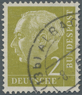 Bundesrepublik Deutschland: 1954, Freimarke Heuss 2 Pf, Sehr Seltene Wasserzeichen Variante BP Seite - Brieven En Documenten