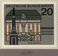 Bundesrepublik Deutschland: 1963, Fast Identischer Künstlerentwurf (20,5x17) Von Prof. H.Schillinger - Storia Postale