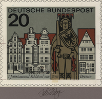 Bundesrepublik Deutschland: 1964, Nicht Angenommener Künstlerentwurf (20x17) Von Prof. H.Schillinger - Storia Postale