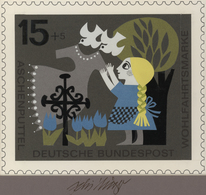 Bundesrepublik Deutschland: 1965, Nicht Angenommener Künstlerentwurf (20,5x17) Von Prof. H.Schilling - Storia Postale