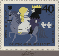 Bundesrepublik Deutschland: 1965, Nicht Angenommener Künstlerentwurf (20,5x17) Von Prof. H.Schilling - Storia Postale