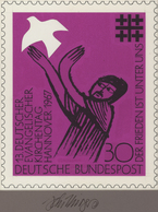 Bundesrepublik Deutschland: 1967, Nicht Angenommener Künstlerentwurf (17x20) Von Prof. H.Schillinger - Brieven En Documenten