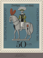 Bundesrepublik Deutschland: 1969, Original-Künstlerentwurf (17x20,5) Von Prof. H.Schillinger Zur Woh - Brieven En Documenten