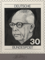 Bundesrepublik Deutschland: 1970, Nicht Angenommener Künstlerentwurf (15x17,5) Von Prof. H.Schilling - Storia Postale