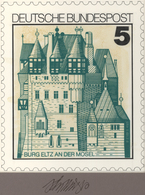 Bundesrepublik Deutschland: 1977, Original-Künstlerentwurf (15x17,5) Von Prof. H.Schillinger Zur Fre - Briefe U. Dokumente
