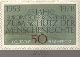Bundesrepublik Deutschland: 1978, Nicht Angenommener Künstlerentwurf (16x26,5) Von Prof. H.Schilling - Briefe U. Dokumente