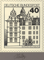 Bundesrepublik Deutschland: 1980, Original-Künstlerentwurf (15x17,5) Von Prof. H.Schillinger Zur Fre - Briefe U. Dokumente