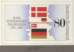 Bundesrepublik Deutschland: 1985, Nicht Angenommener Künstlerentwurf (26,6x16,5) Von Prof. H.Schilli - Briefe U. Dokumente