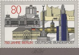 Bundesrepublik Deutschland: 1987, Nicht Angenommener Künstlerentwurf (26x15,5) Von Prof. H.Schilling - Briefe U. Dokumente