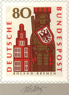 Bundesrepublik Deutschland: 1989, Nicht Angenommener Künstlerentwurf (14x16,5) Von Prof. H.Schilling - Briefe U. Dokumente