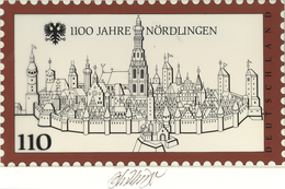 Bundesrepublik Deutschland: 1998, Nicht Angenommener Künstlerentwurf (26x16) Von Prof. H.Schillinger - Storia Postale