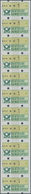 Bundesrepublik - Automatenmarken: 1981, 10 Pf Im 11er-Streifen Mit 3 Rückseitigen Zählnummern, Alle - Automatenmarken [ATM]