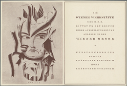 Ansichtskarten: Künstler / Artists: WIENER WERKSTÄTTE, Umfeld, Wiener Messe 1921 "Die WIENER WERKSTÄ - Zonder Classificatie