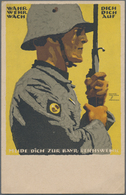 Ansichtskarten: Politik / Politics: DEUTSCHLAND 1919, "WAHR DICH WEHR DICH WACH AUF Melde Dich Zur B - Personnages