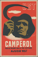 Ansichtskarten: Politik / Politics: SPANISCHER BÜRGERKRIEG 1936/1939, Katalanische Propagandakarte D - Personaggi