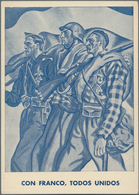 Ansichtskarten: Politik / Politics: SPANISCHER BÜRGERKRIEG 1936/1939, Nationalistische Propagandakar - Persönlichkeiten