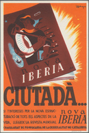 Ansichtskarten: Politik / Politics: SPANISCHER BÜRGERKRIEG 1936/1939, Katalanische Propagandakarte " - Persönlichkeiten