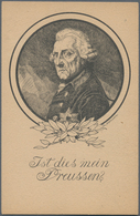 Ansichtskarten: Politik / Politics: WEIMAER REPUBLIK, "Ist Dies Mein Preußen?" Abbildung Friedrich D - Personnages