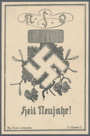 Ansichtskarten: Propaganda: 1921. Heil Neujahr / Happy New Year: Austria Nazi Party Card From 1921! - Partiti Politici & Elezioni