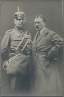 Ansichtskarten: Propaganda: 1923, "Hitler Mit General Ludendorff" Fotokarte Deutscher Tag Nürnberg 1 - Partiti Politici & Elezioni